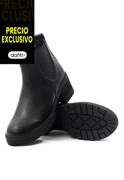 Botín Cuero Mujer Negro VillabonR VSH-5005