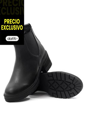 Botín Cuero Mujer Negro VillabonR VSH-5005