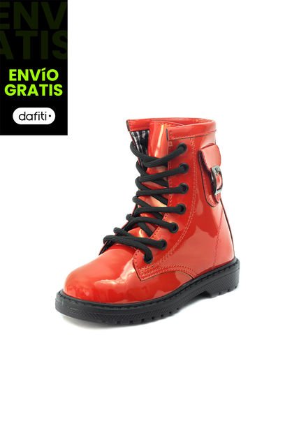 Botas Charol Ni\u00f1a Rojo VillabonR VDM-5029