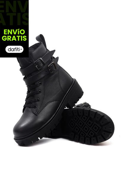 Botas Cuero Negro VillabonR VDM-5055 Correas