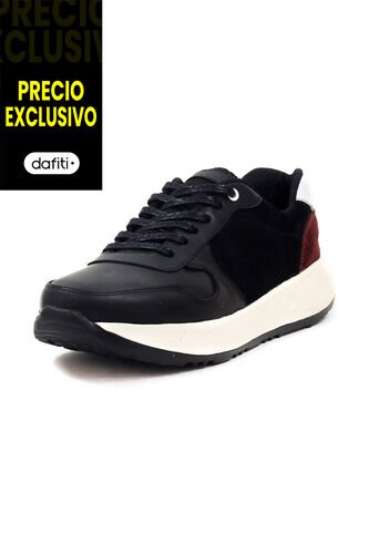 Tenis Cuero Negro VillabonR VP-3036 VillabonR