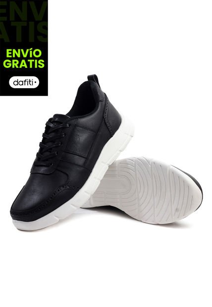 Tenis Cuero Hombre Negro VillabonR VL-3030