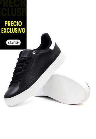 Tenis Cuero Negro VillabonR VT-3014 VillabonR
