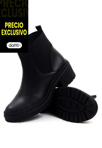 Botín Cuero Mujer Negro VillabonR VSH-5332 VillabonR