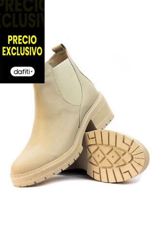 Botín Cuero Beige VillabonR VSH-5005 VillabonR