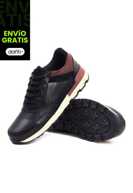 Tenis Cuero Hombre Negro VillabonR VO-3030