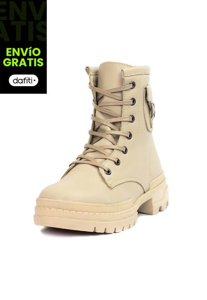 Botin Cuero Mujer Beige VillabonR VDM-5055