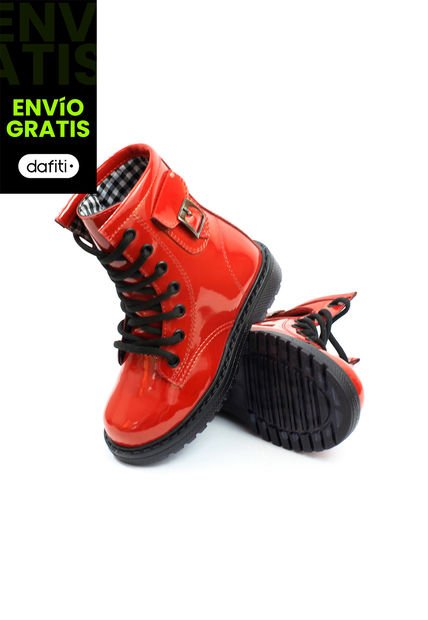 Botas Charol Ni\u00f1a Rojo VillabonR VDM-5031