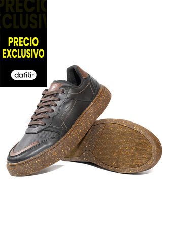 Tenis Cuero Hombre Negro VillabonR VD-3036 VillabonR