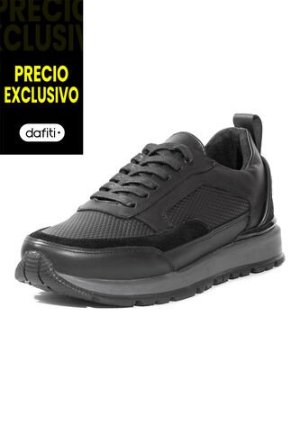 Tenis Cuero Negro VillabonR VTS-8043 VillabonR