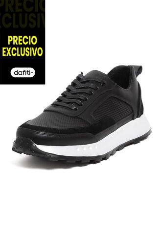 Tenis Cuero Negro VillabonR VTS-8042 VillabonR