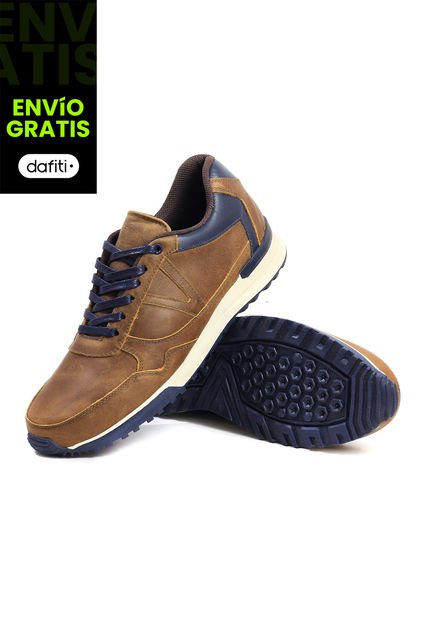 Tenis Cuero Hombre Miel VillabonR VA-3008