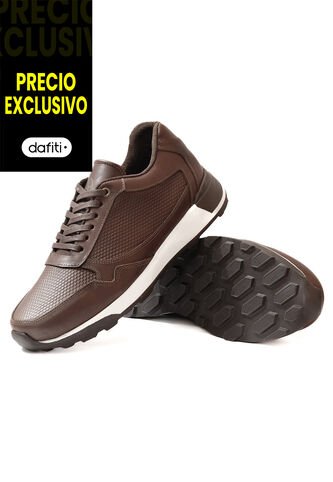 Tenis Cuero Hombre Cafe VillabonR VBT-3021 VillabonR