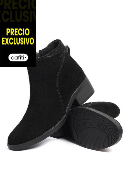 Botin Cuero Mujer Negro VillabonR VBP-5006