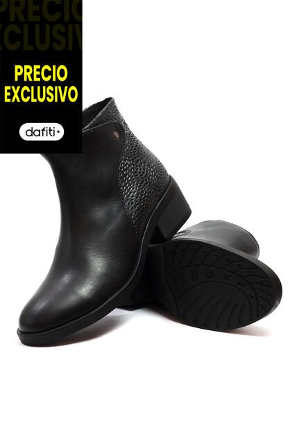 Botin Cuero Mujer Negro VillabonR VBP-5005