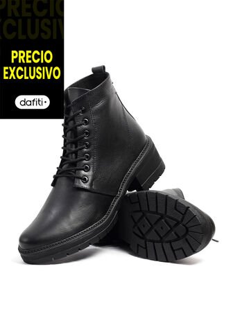 Botines Cuero Mujer Negro VillabonR VRB-3035 VillabonR
