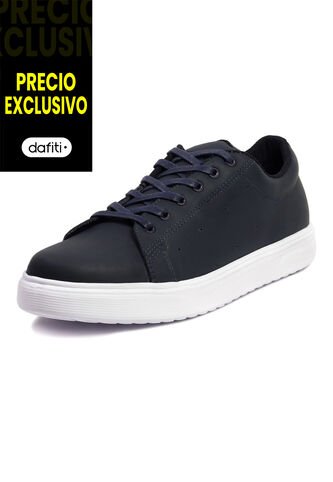 Tenis Cuero Hombre VillabonR VT-3018 Azul VillabonR