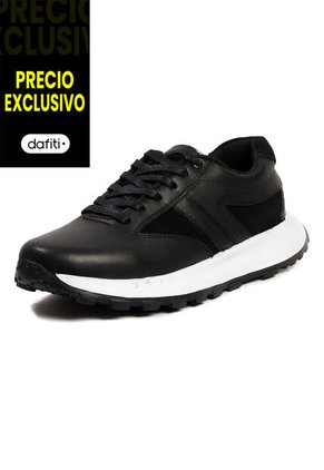 Tenis Moda Cuero Hombre Negro VillabonR VA-3015