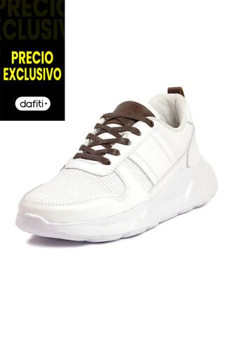 Tenis Moda Cuero Hombre Blanco VillabonR VL-3038 VillabonR