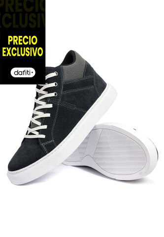 Teni Bota Moda Cuero Hombre Gris VillabonR VF-3031 VillabonR
