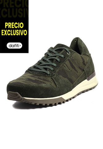 Tenis Moda Cuero Hombre Verde VillabonR VK-3032 VillabonR