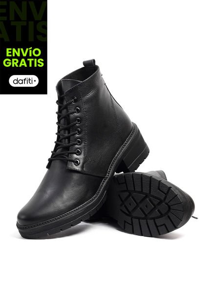 Botines Cuero Mujer Negro VillabonR VRB-3035