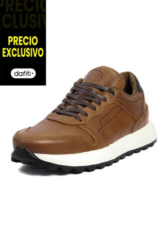 Tenis Cuero Hombre Miel VillabonR VD-3031 VillabonR