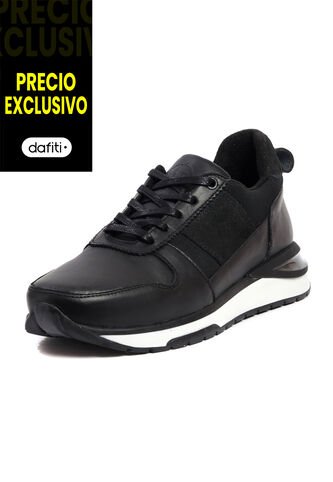 Tenis Cuero Hombre Negro VillabonR VL-3037 VillabonR