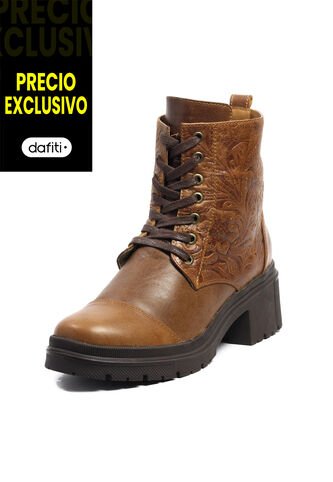 Botines Cuero Mujer Cafe VillabonR VCR-9025 VillabonR
