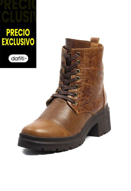 Botines Cuero Mujer Cafe VillabonR VCR-9025