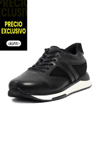Tenis Cuero Hombre Negro VillabonR VA-3013 VillabonR