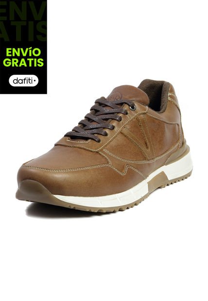 Tenis Moda Cuero Hombre Miel VillabonR VA-3014