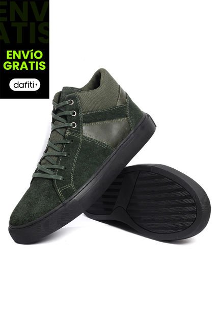 Teni Bota Moda Cuero Hombre Gris VillabonR VF-3033