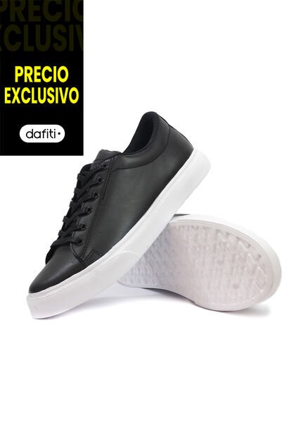 Tenis Cuero Hombre VillabonR VT-3019 Negro