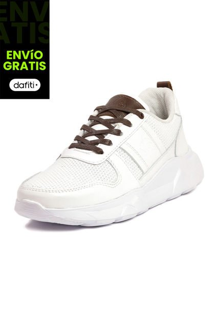 Tenis Moda Cuero Hombre Blanco VillabonR VL-3038
