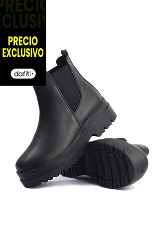 Botines Cuero Mujer Negro VillabonR VBA-5737 VillabonR