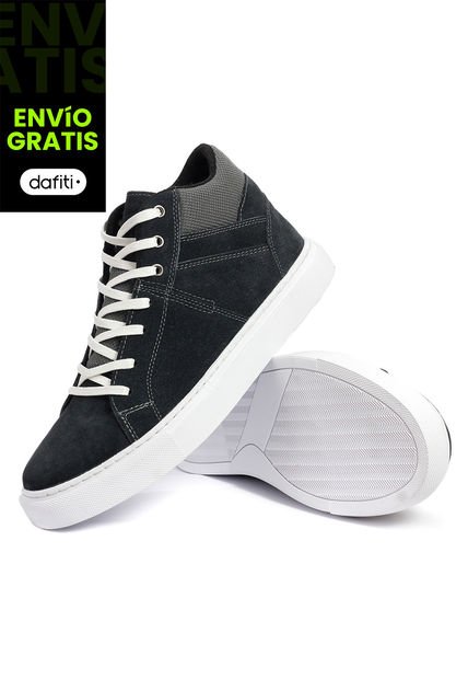 Teni Bota Moda Cuero Hombre Gris VillabonR VF-3031