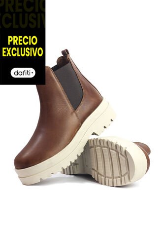 Botines Cuero Mujer Cafe VillabonR VBA-5736 VillabonR