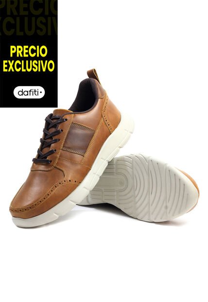 Tenis Cuero Hombre Miel VillabonR VL-3031C-A
