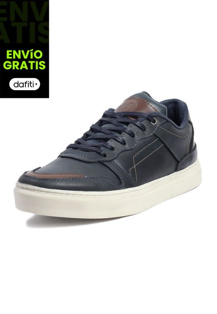 Tenis Cuero Hombre Azul VillabonR VD-3033