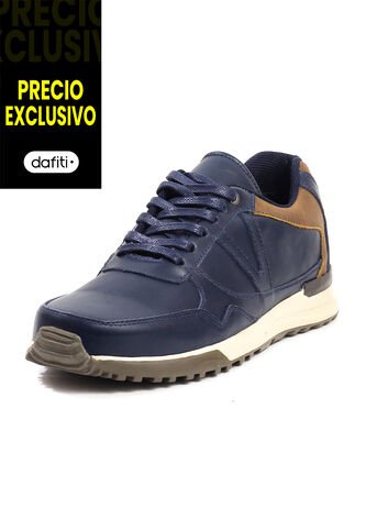 Tenis Hombre Cuero Azul VillabonR VA-3009C-A VillabonR