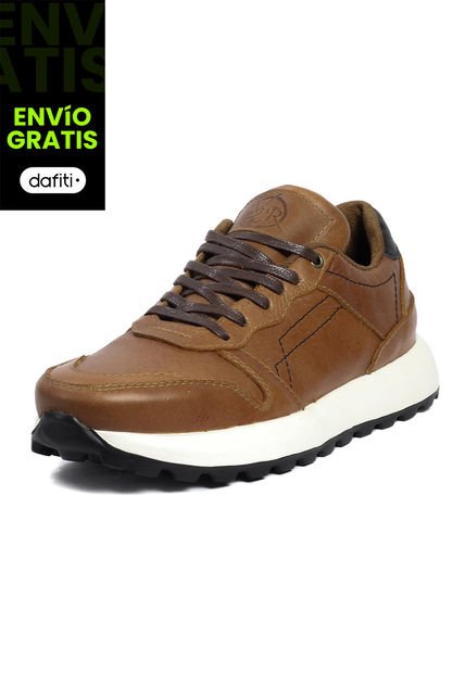 Tenis Cuero Hombre Miel VillabonR VD-3031