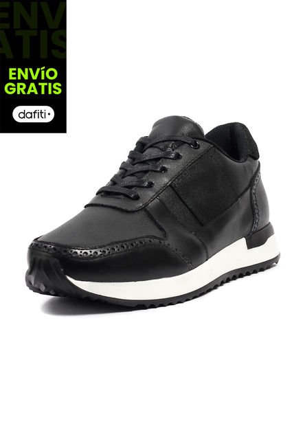 Tenis Cuero Hombre Negro VillabonR VL-3033