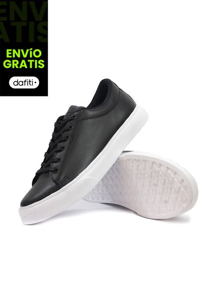 Tenis Cuero Hombre VillabonR VT-3019 Negro