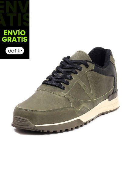 Tenis Hombre Cuero Verde VillabonR VA-3010C-A