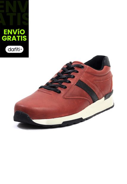 Tenis Cuero Hombre Rojo VillabonR VA-3012