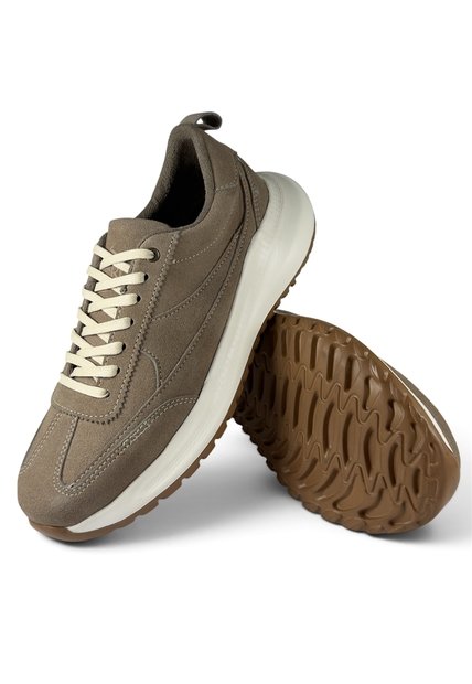 Tenis Cuero VillabonR VSA-4082 Beige