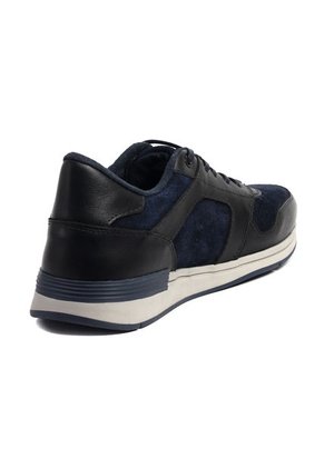 Tenis Moda Cuero Hombre AzulXNegro VillabonR VE-3032