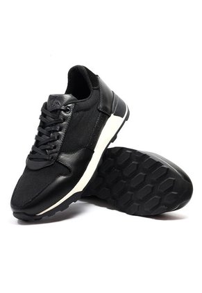 Tenis Moda Cuero Hombre Negro VillabonR VK-3030