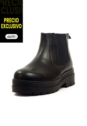 Botín Cuero Negro VillabonR VSH-5004 VillabonR